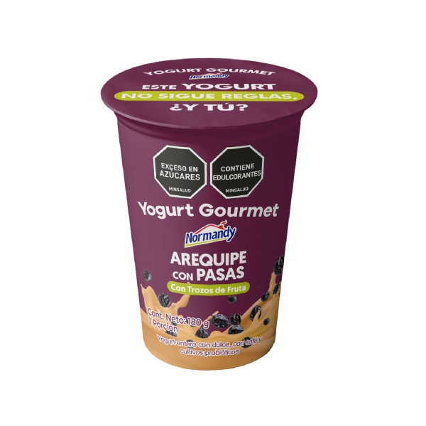 Yogurt Gurmet arequipe con pasas