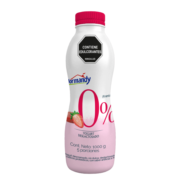 Yogurt 0% fresa garrafa